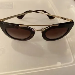 PRADA Cinema sunglasses ?️ made in Italy tortoise & gold sack & case Prada | Accessories | Prada Cinema Sunglasses Made In Italy  main image 4